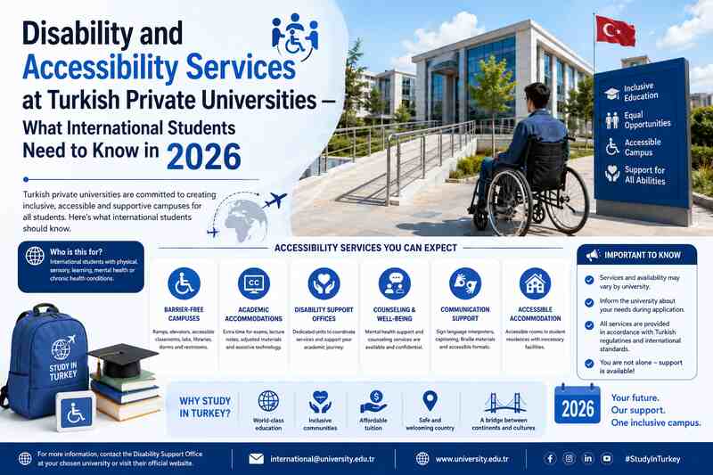 Disability and Accessibility Services at Turkish Private Universities — What International Students Need to Know in 2026