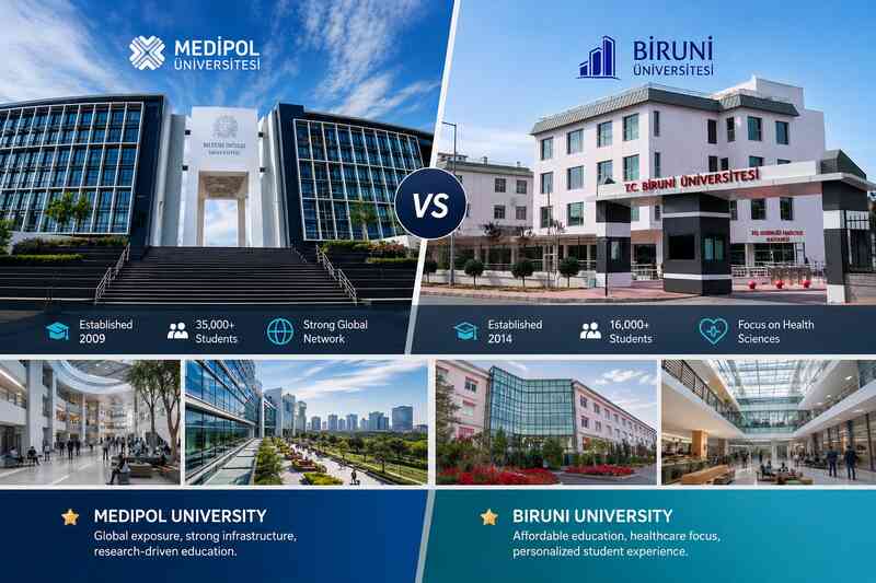 Medipol University vs Biruni University : Full Comparison for International Students 2026