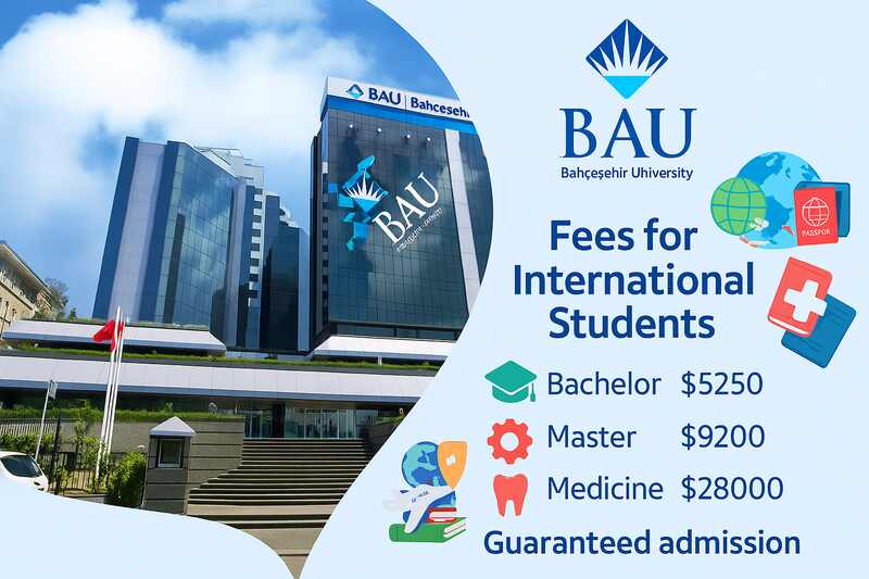 Bahcesehir University Fees 2026 -2027 - Tuition costs & Prices - رسوم جامعة بهتشه شهير التركية - اسعار التخصصات